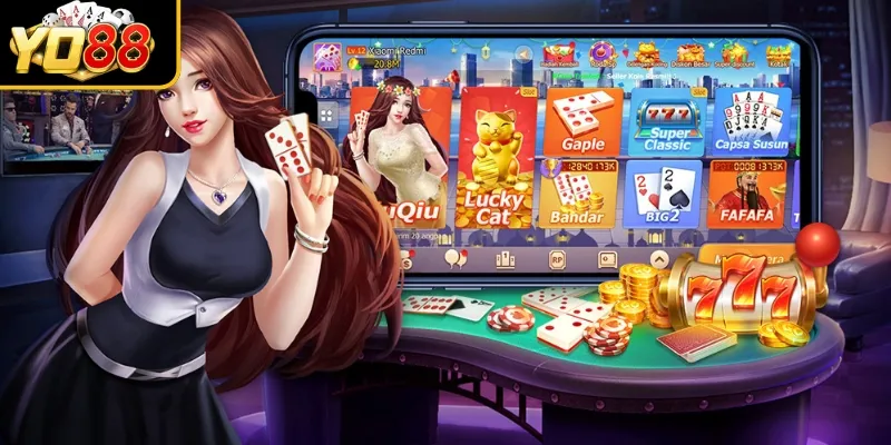 Bốn quân và hai cặp Domino QQ